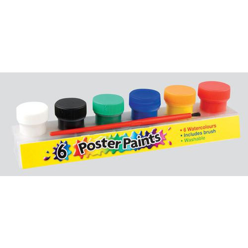 Poster Paints 6's - Pack 12