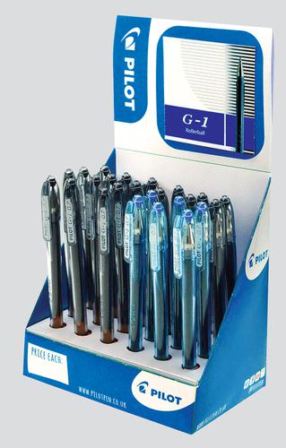 Pilot Pen D Box G1 Black Blue Pack 24